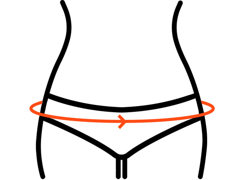 How to measure your hips correctly
